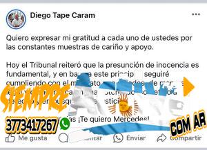 Tras conocer el veredicto judicial | Diego “Tape” Caram, aseguró que No Piensa Abandonar su Cargo