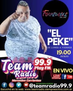 “El Peke” se suma a Team Radio 99.9 Play FM con “La Época Dorada Digital”