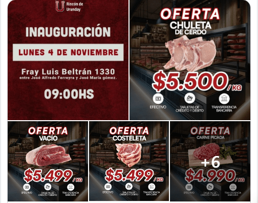 ¡Mirá las Ofertas! | ¡Ya inauguró en Mercedes la nueva Carnicería Rincón de Urunday!