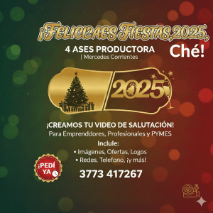 ¡Anticipate a las Fiestas! 4 Ases Productora Lanza Videos de Salutación Personalizados para tu negocio